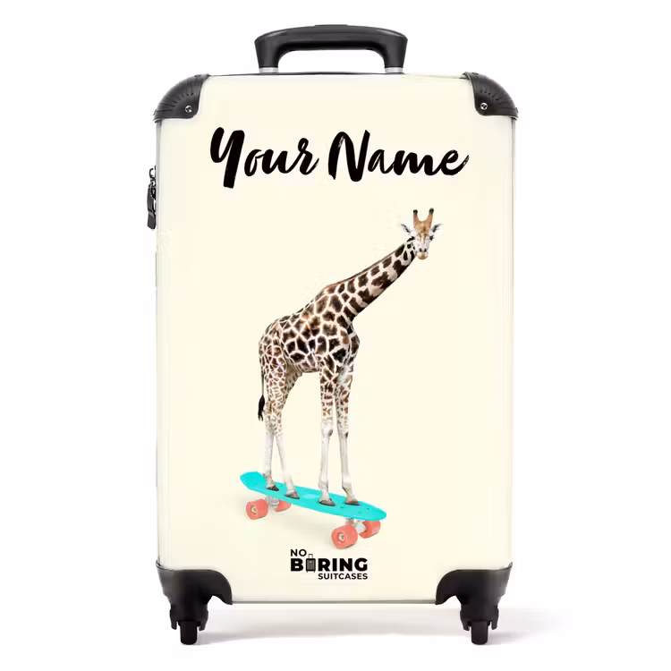 Suitcase with name - Whooping giraffe — 1