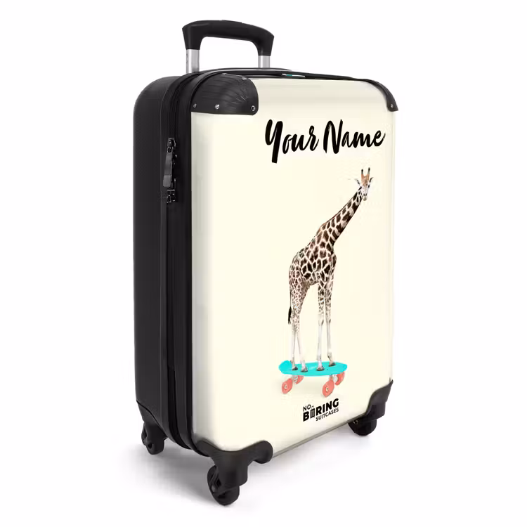 Suitcase with name - Whooping giraffe — 2