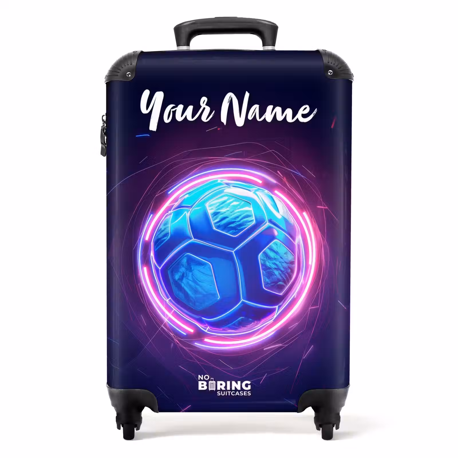 Suitcase with name - Neon Ball — 1