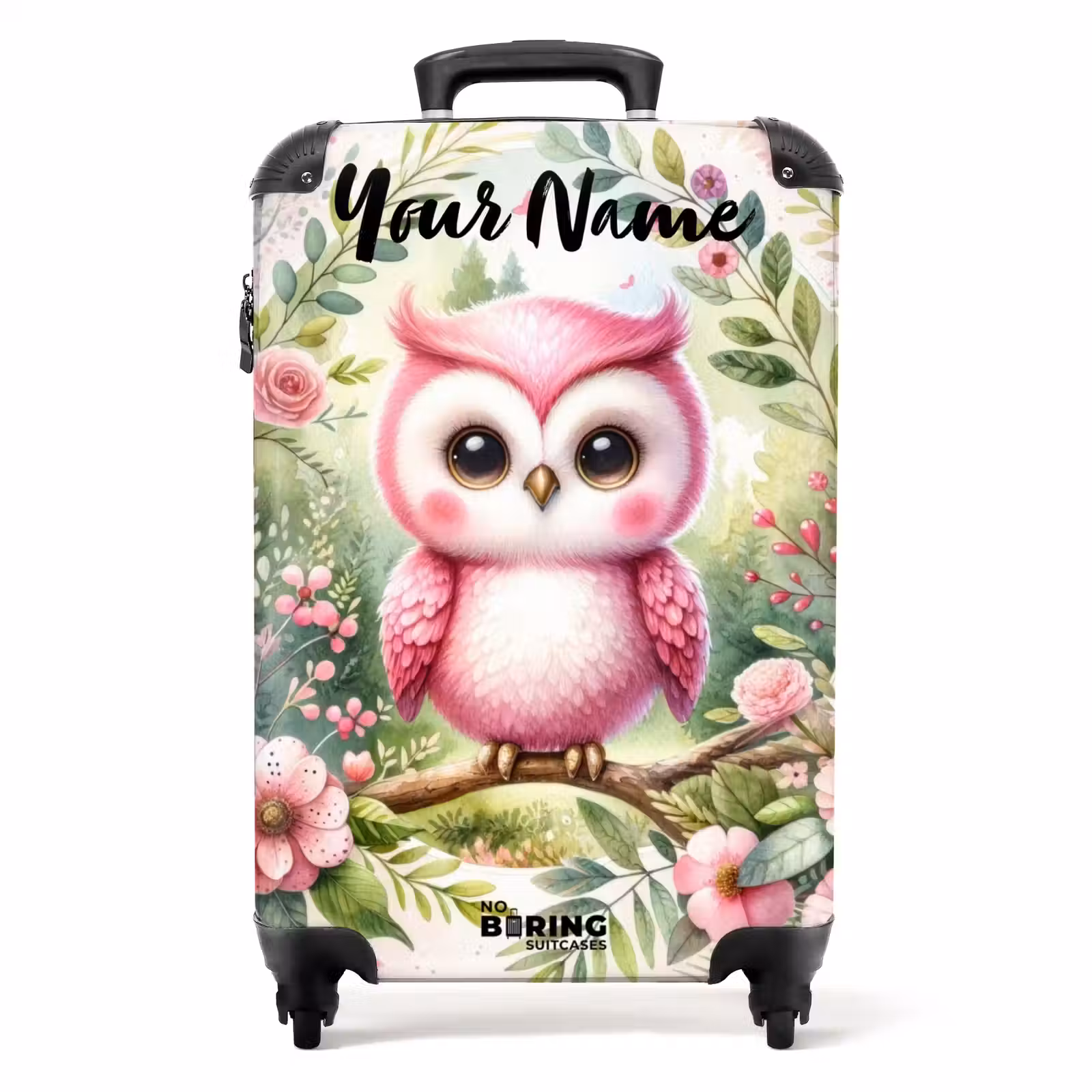 Suitcase with name - Pink Raphael — 1