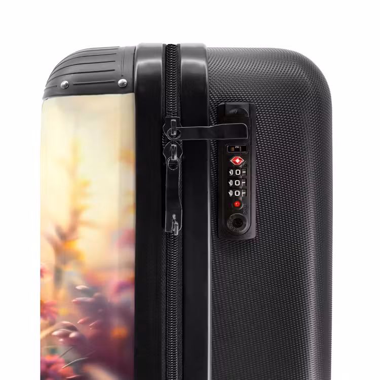 Suitcase with name - Butterfly flowers — 6