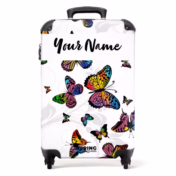 Suitcase with name - Butterfly Storm — 1