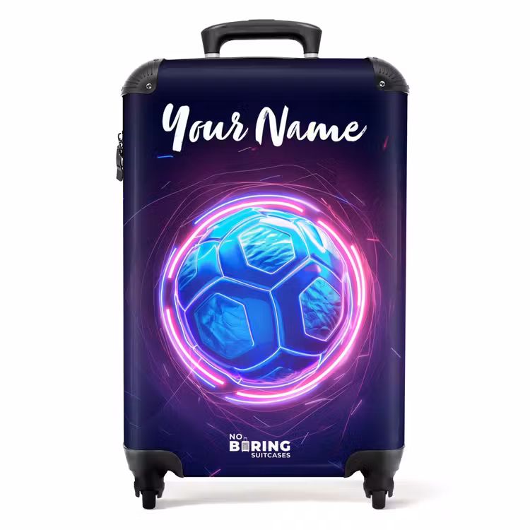 Suitcase with name - Neon Ball — 1