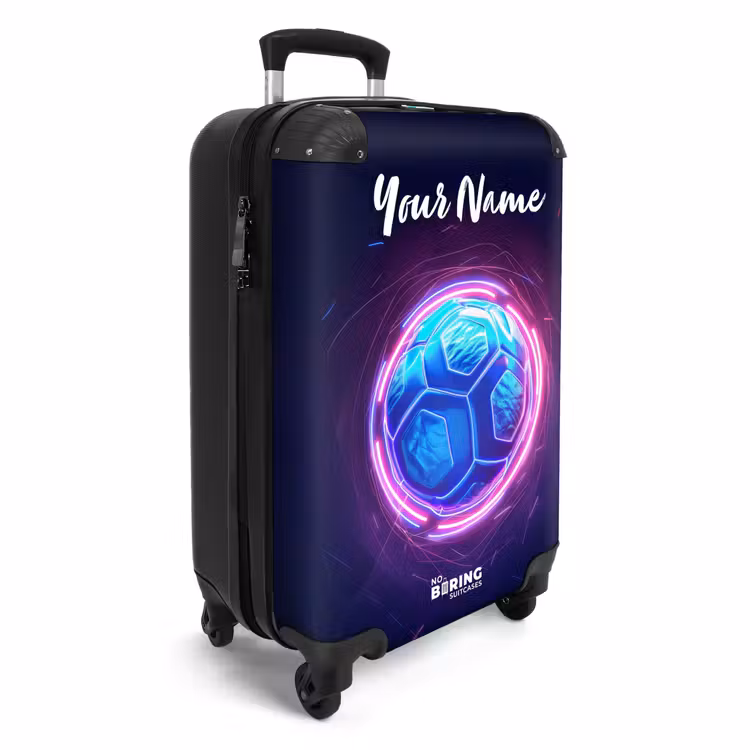 Suitcase with name - Neon Ball — 2