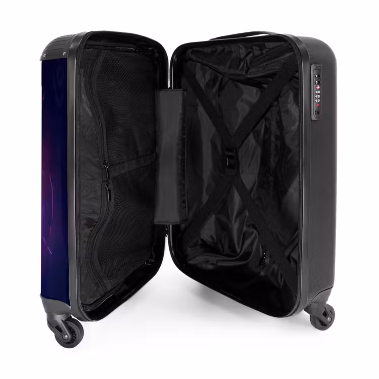 Suitcase with name - Neon Ball — 5