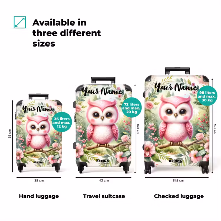 Suitcase with name - Pink Raphael — 3