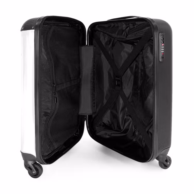Suitcase with name - Purple splendor butterfly — 5