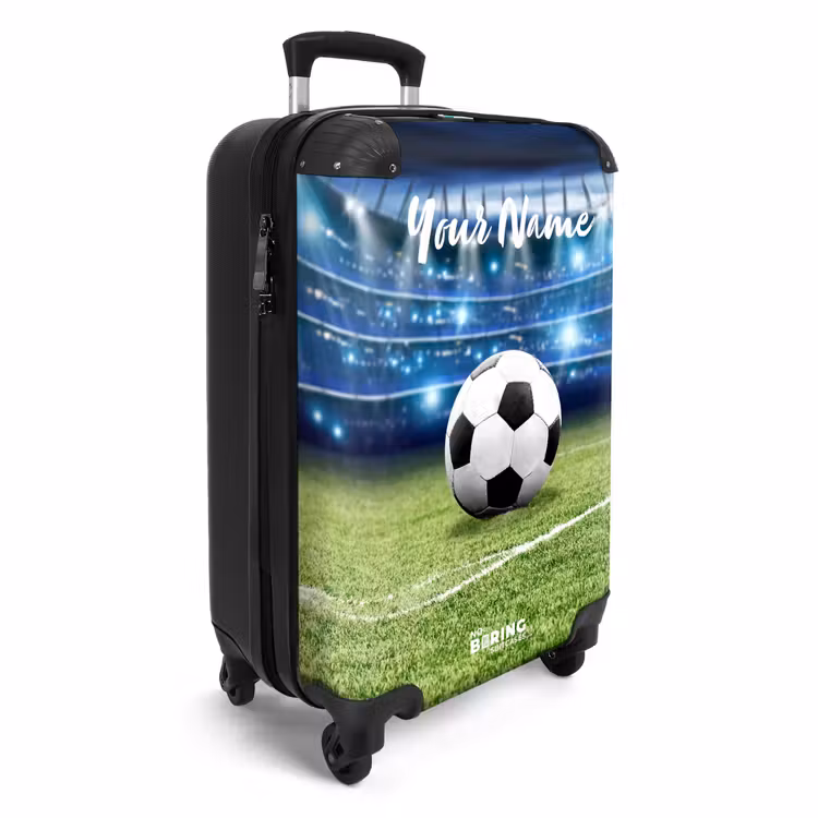 Suitcase with name - Soccer spotlight — 2