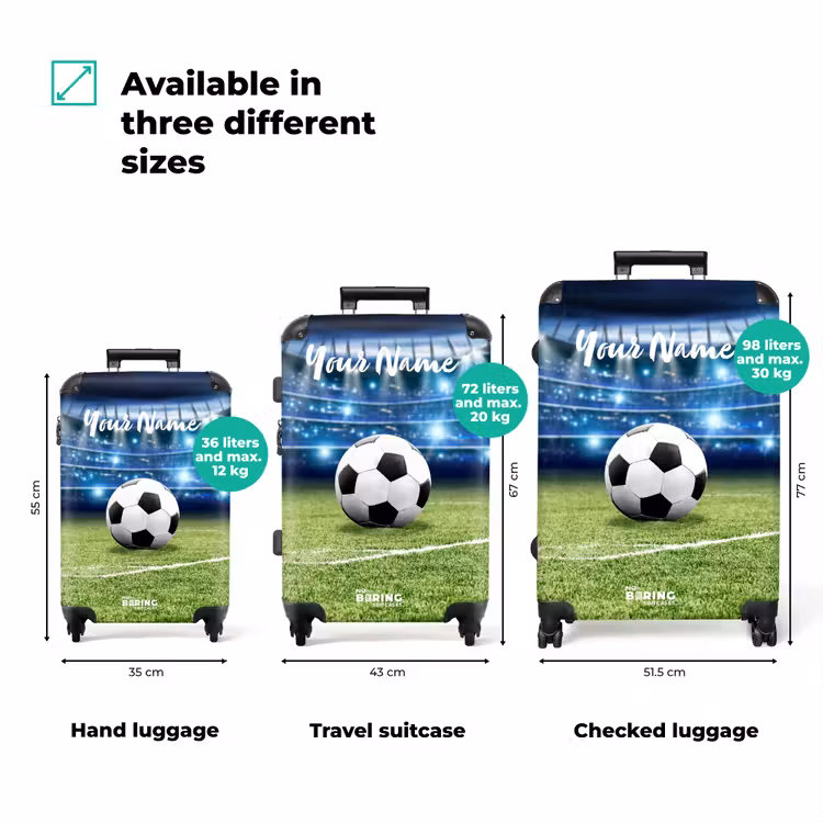 Suitcase with name - Soccer spotlight — 3