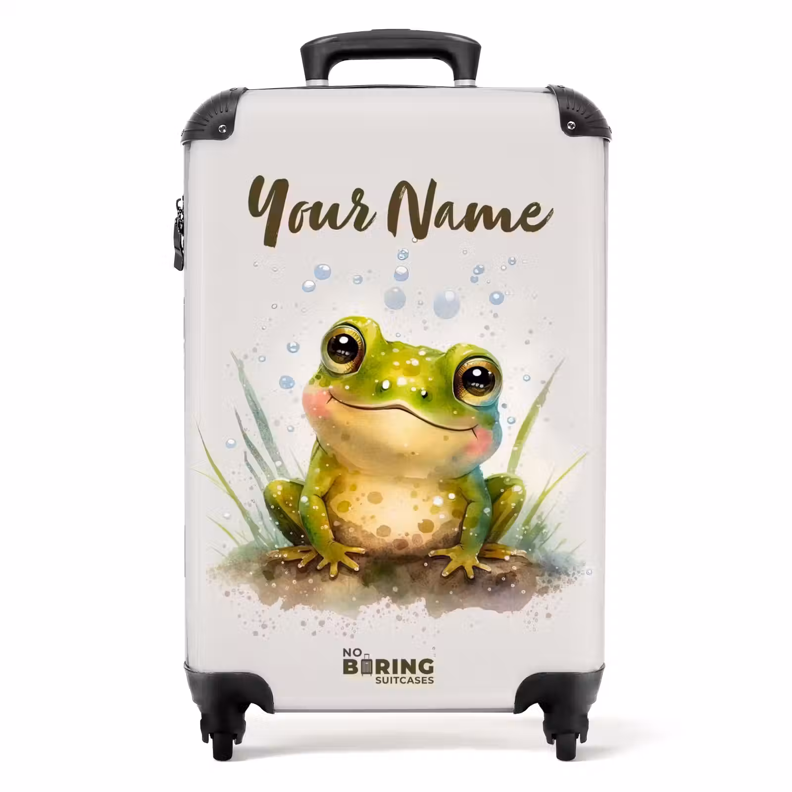 Suitcase with name - Kris frog — 1