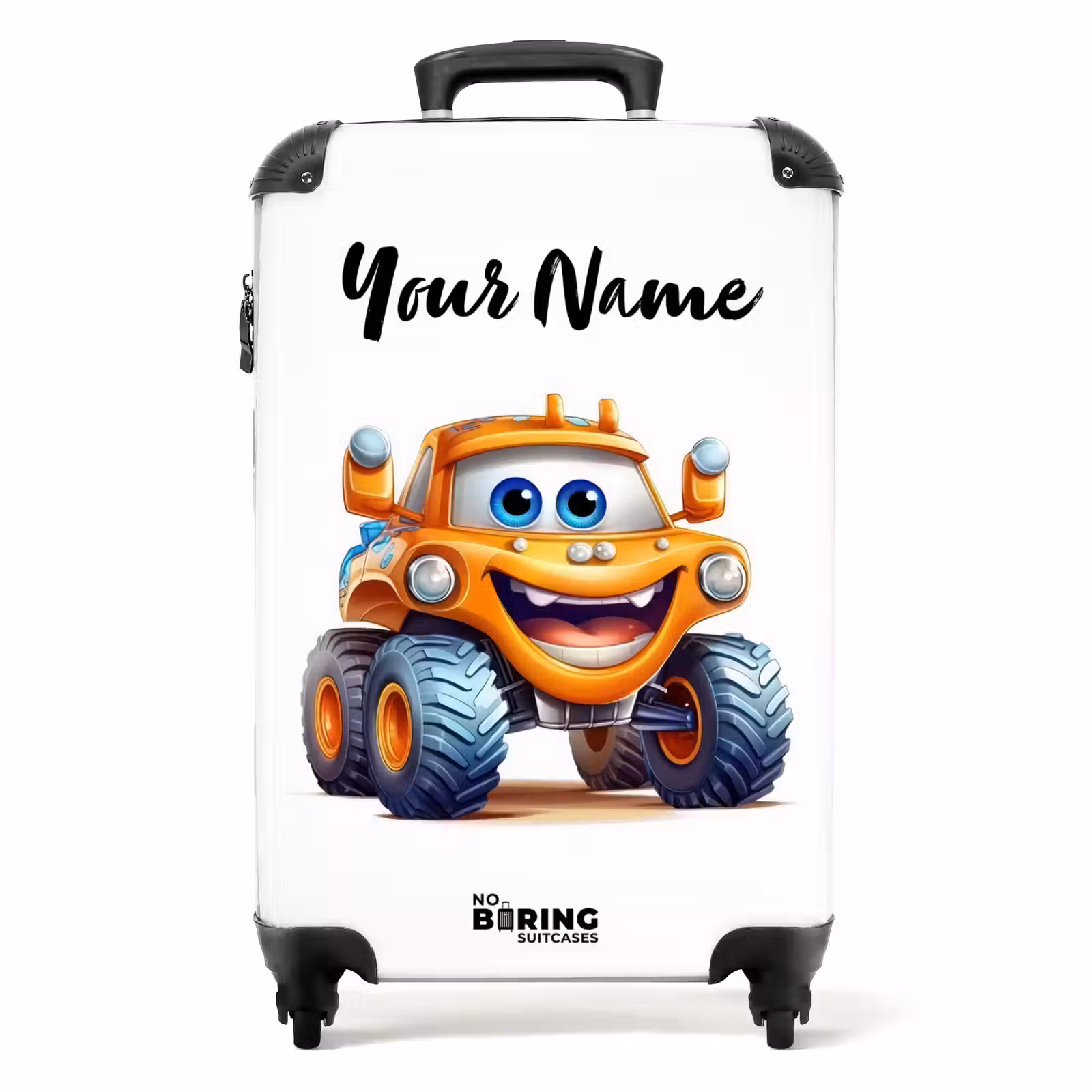 Suitcase with name - Martin monster truck — 1