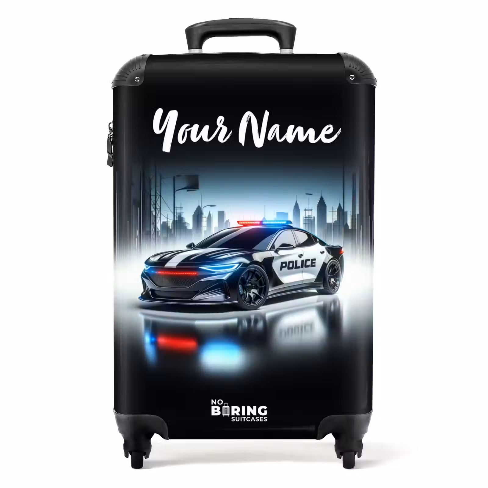 Suitcase with name - Police powercar — 1