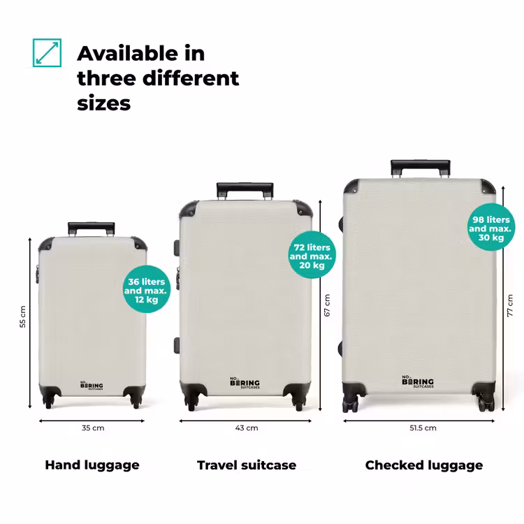 Suitcase - Wit leer patroon — 3