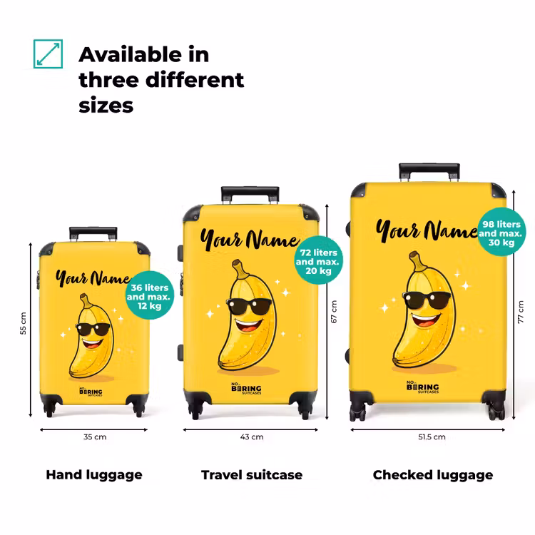 Suitcase with name - Barry banana — 3