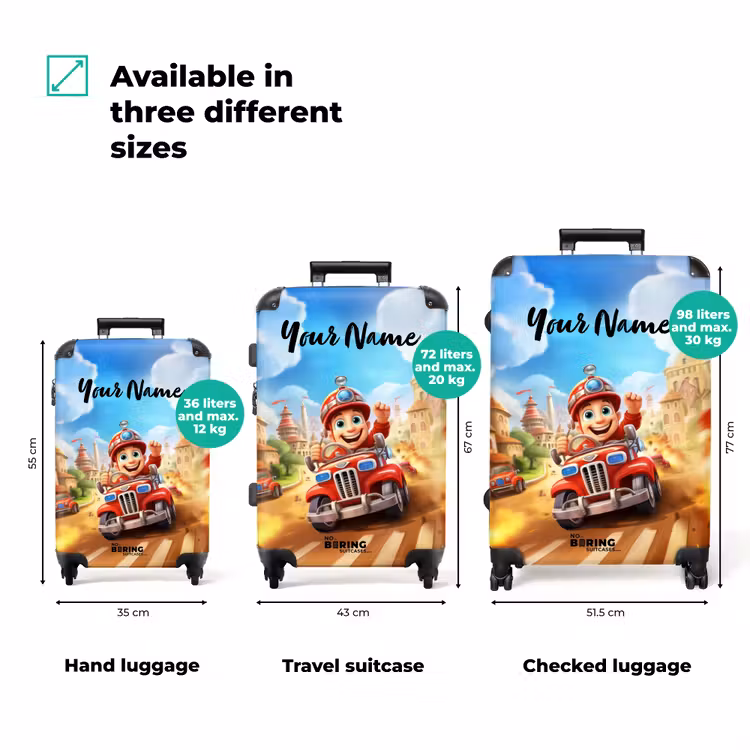 Suitcase with name - Berend fireman — 3