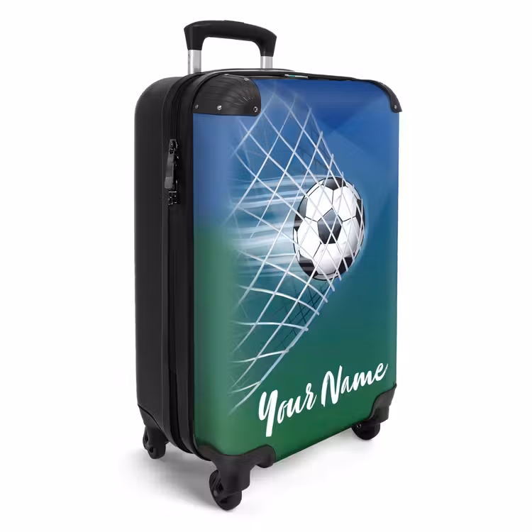Suitcase with name - Goal-getter blue — 2