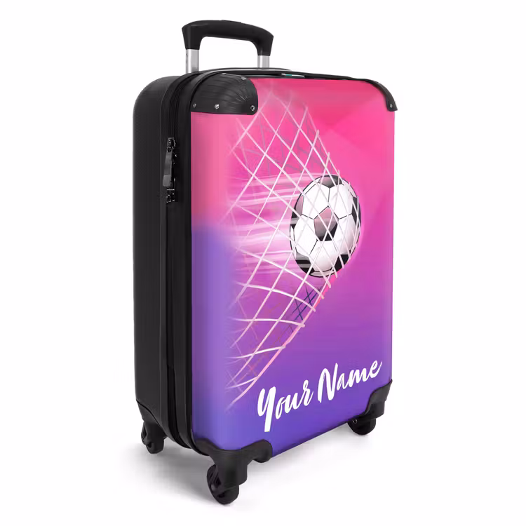 Suitcase with name - Goal-getter pink — 2