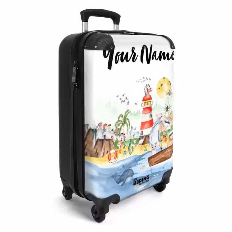 Suitcase with name - Island Fun — 2
