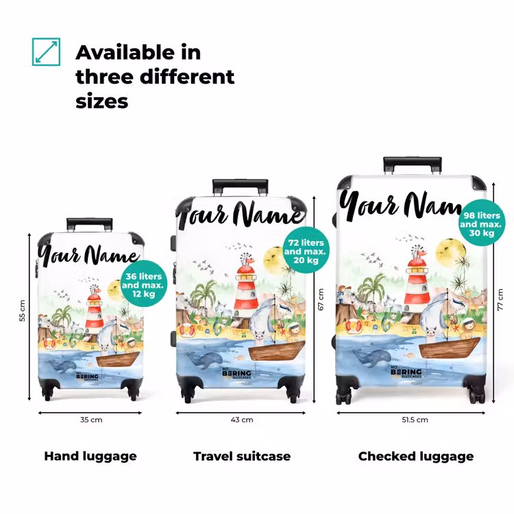 Suitcase with name - Island Fun — 3