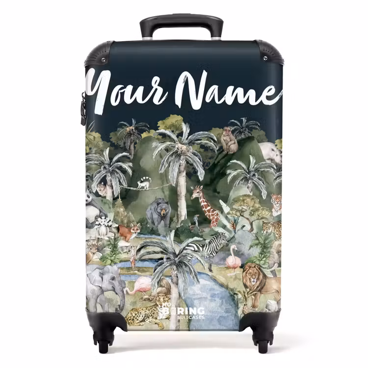 Suitcase with name - Jungle in the moonshine — 1