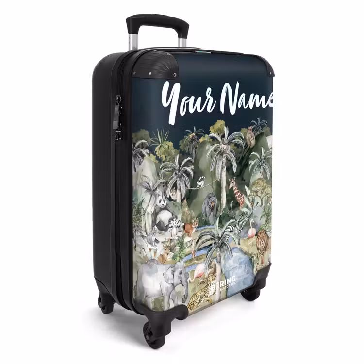 Suitcase with name - Jungle in the moonshine — 2
