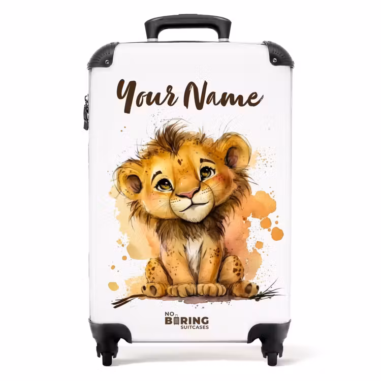 Suitcase with name - Lio lion — 1