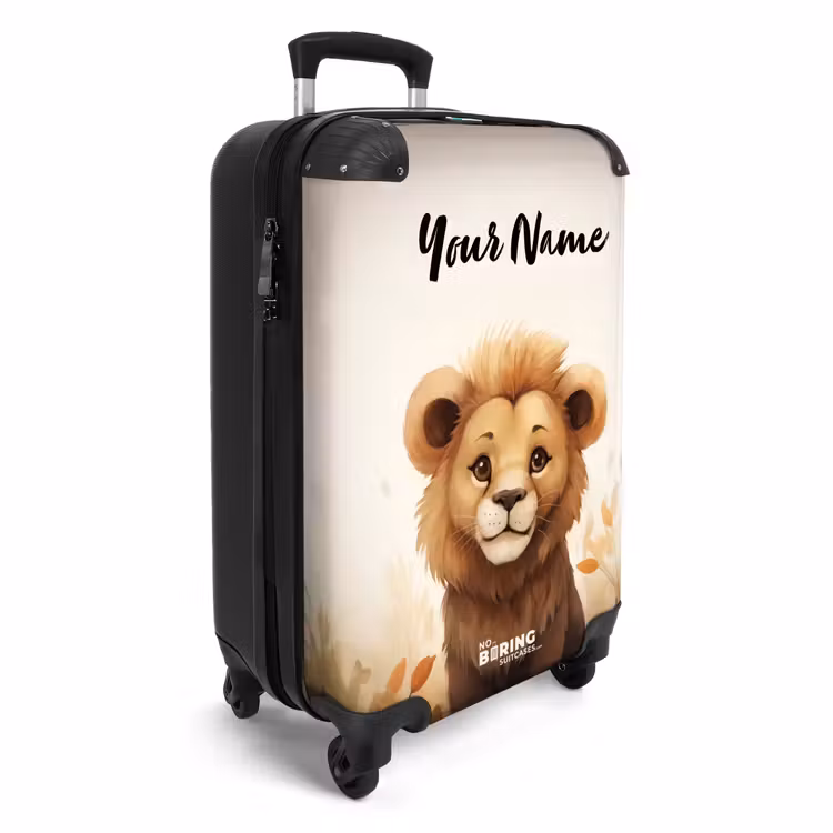 Suitcase with name - Ludo lion — 2