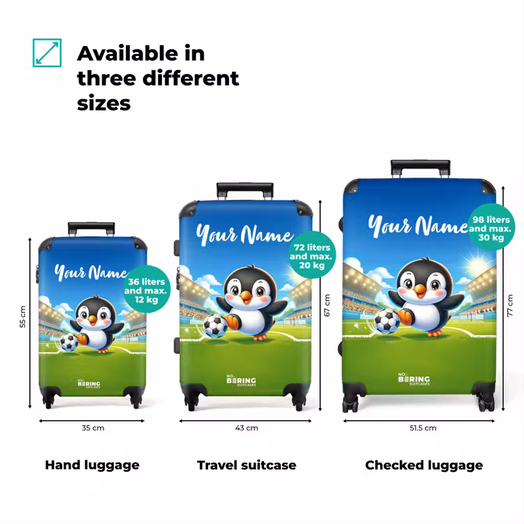 Suitcase with name - Penalty penguin — 3