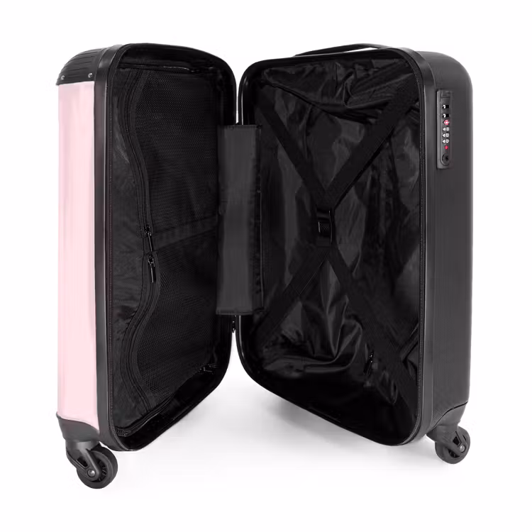 Suitcase with name - Pink roller flamingo — 5