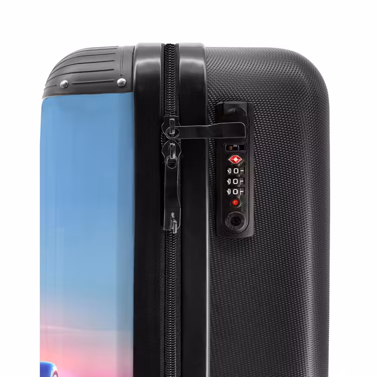Suitcase with name - Red racer — 6