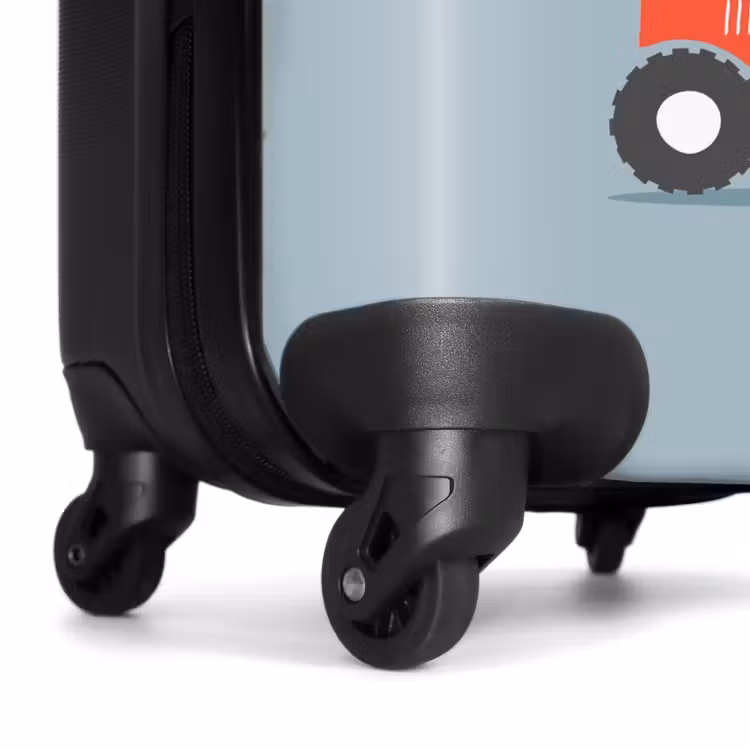 Suitcase with name - Red trigger blue background — 7