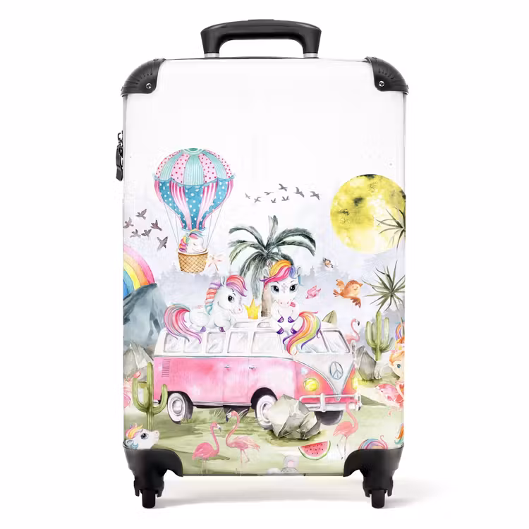 Suitcase with name - Unicorn safari — 1