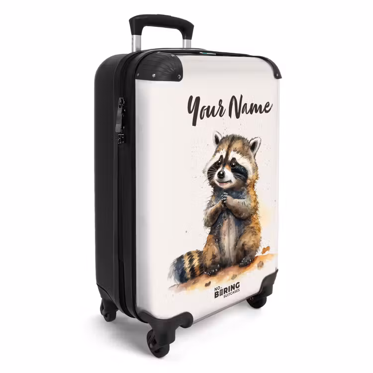 Suitcase with name - Waldo raccoon — 2