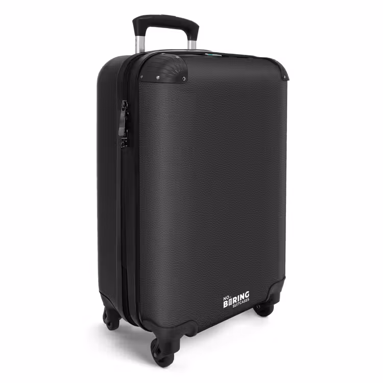 Suitcase - Zwart leer patroon — 2