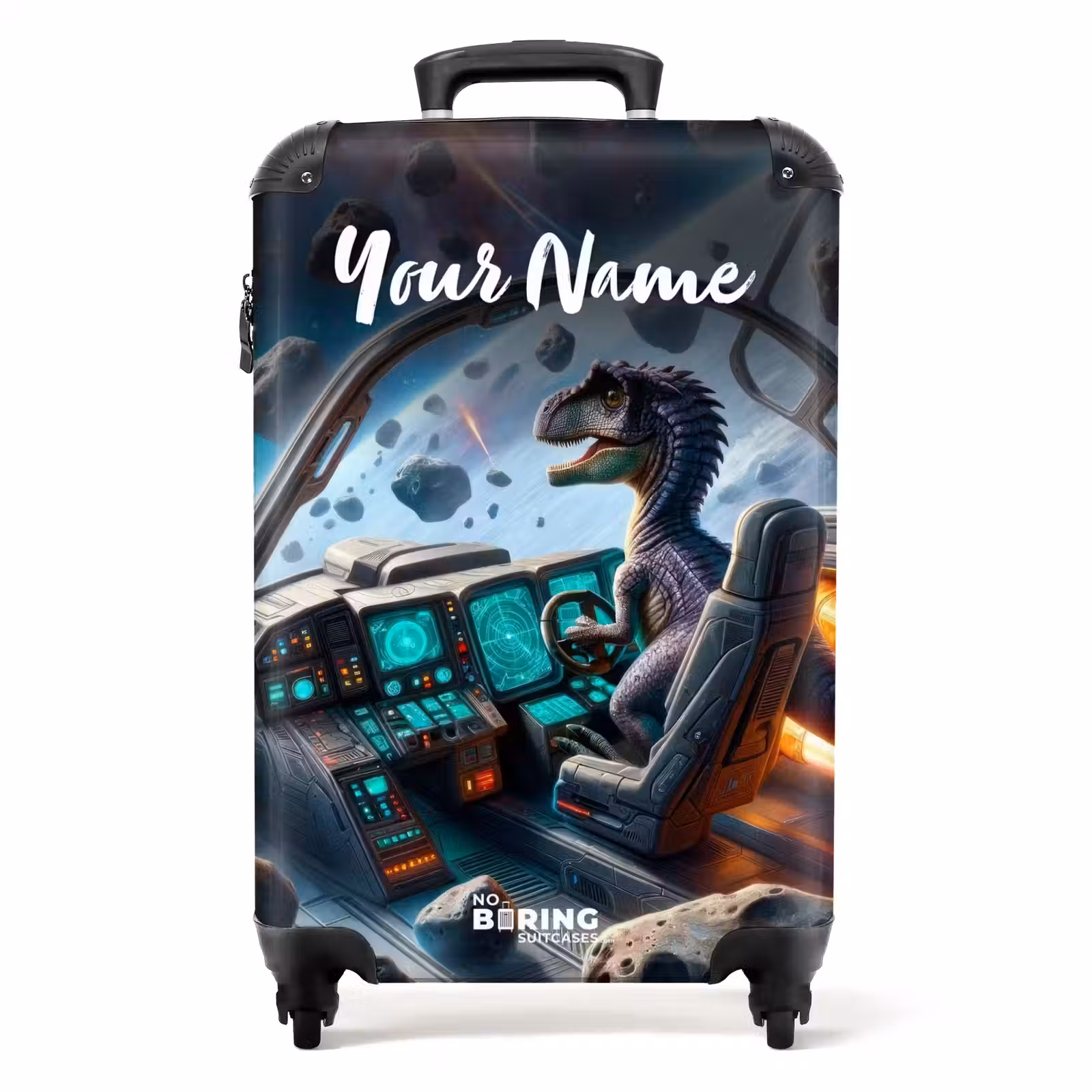 Suitcase with name - Astrodino — 1