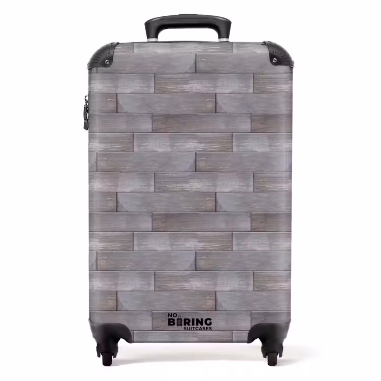 Suitcase - Weathered blue-gray wood — 1