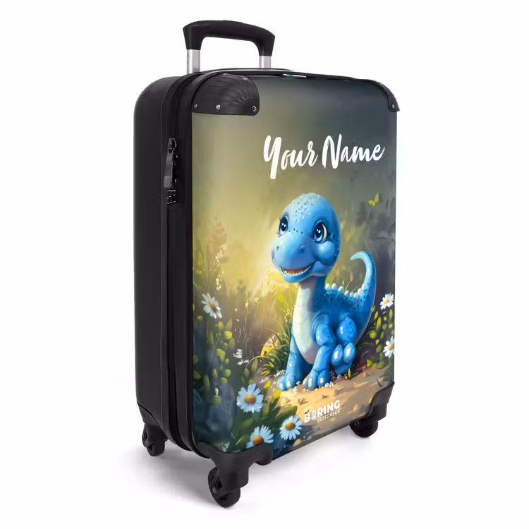Suitcase with name - Branco Brontosaurus — 2