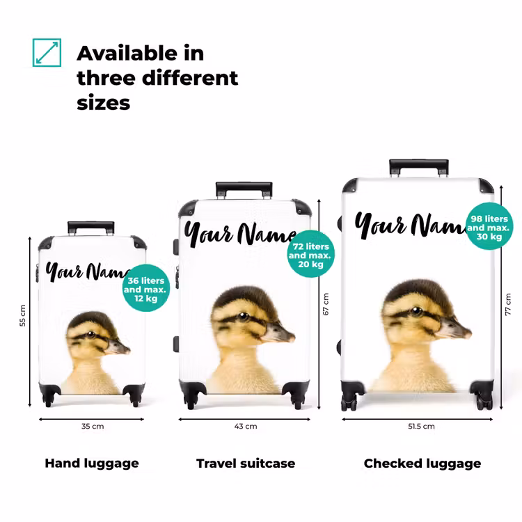 Suitcase with name - Daisy Duck — 3