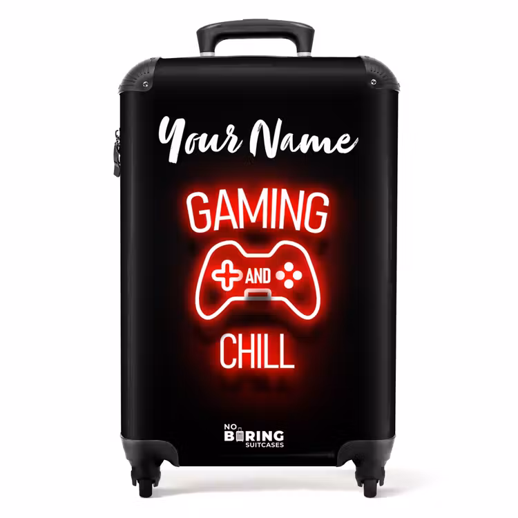 Suitcase with name - Gaming and Chill — 1