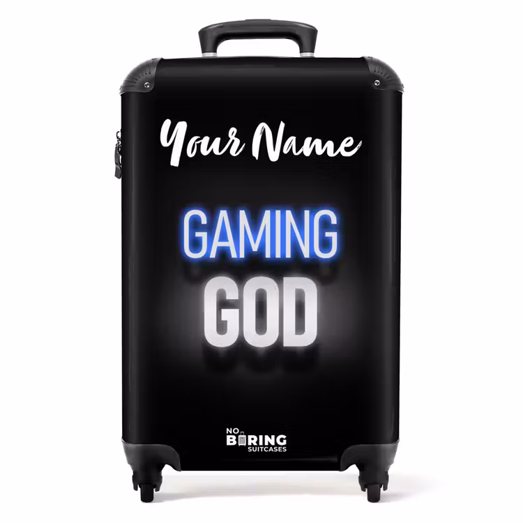 Suitcase with name - Gaming God — 1