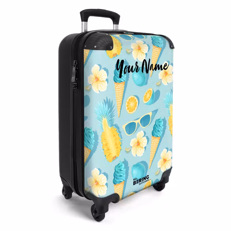 Suitcase with name - Ibiza icecream — 2