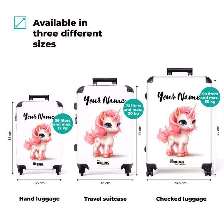 Suitcase with name - My Little Unicorn — 3