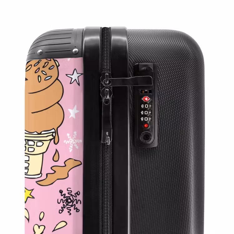 Suitcase with name - Unicorn doodles — 6