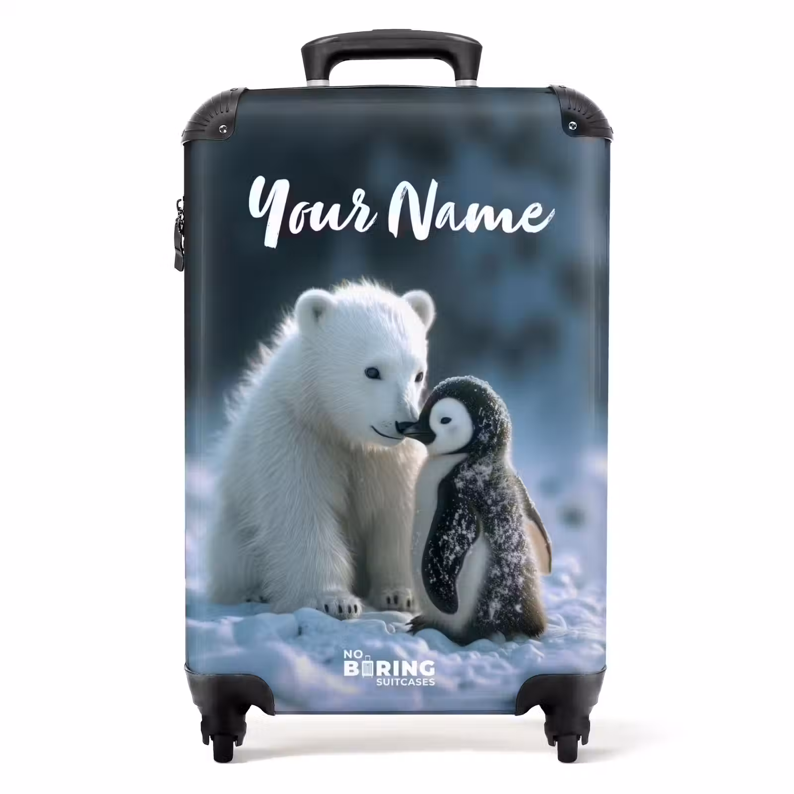 Suitcase with name - Frosty friends — 1