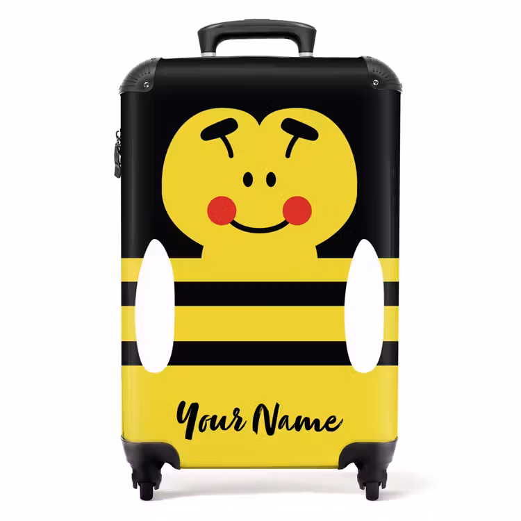 Suitcase with name - Buzzy bee — 1