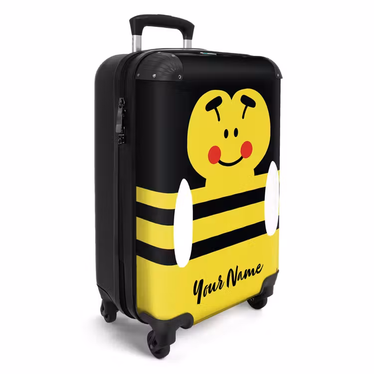 Suitcase with name - Buzzy bee — 2