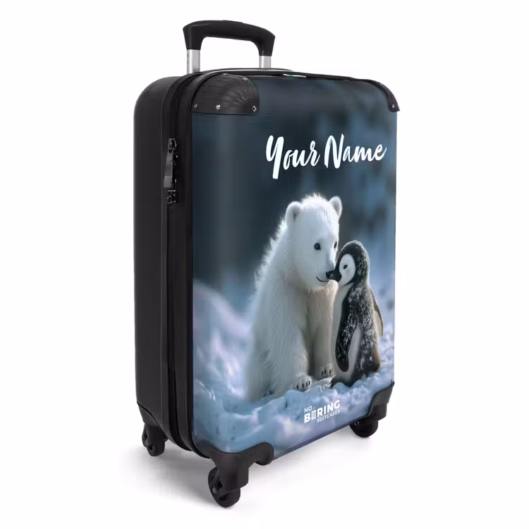 Suitcase with name - Frosty friends — 2