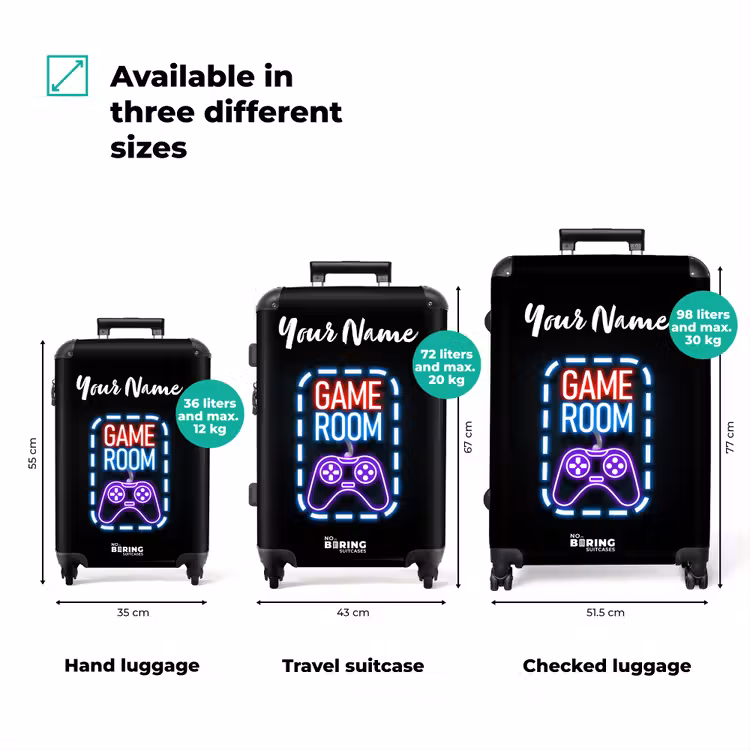 Suitcase with name - Game Room — 3