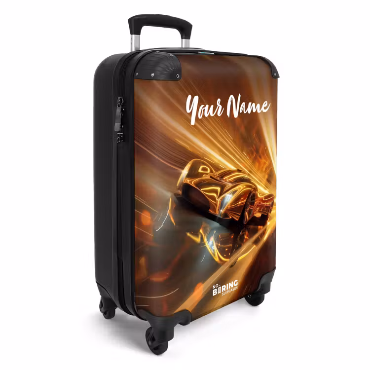 Suitcase with name - Goldrush — 2