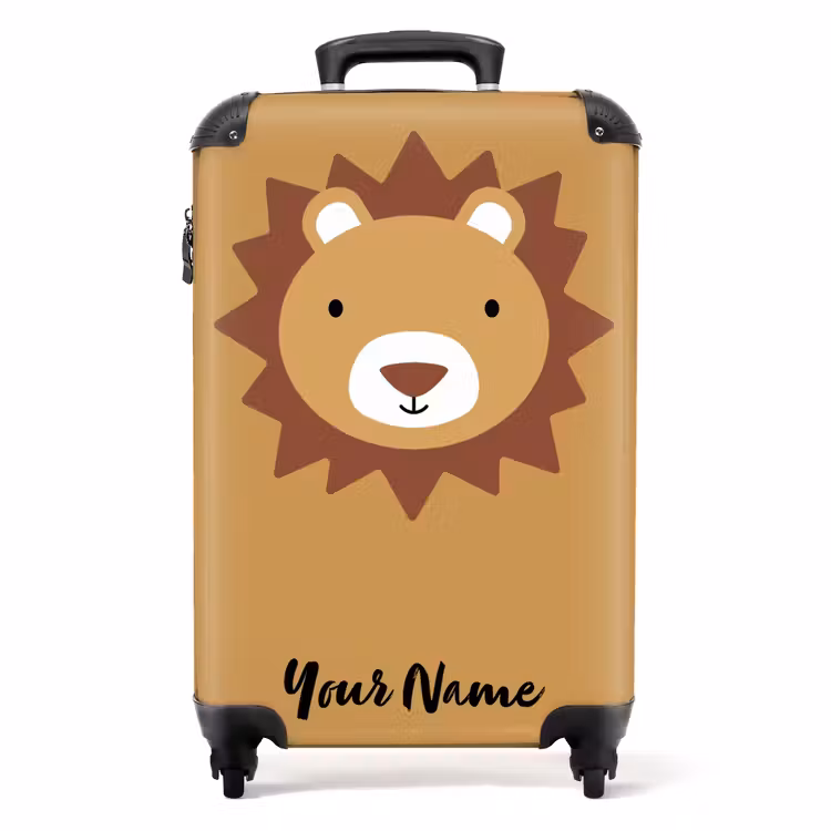 Suitcase with name - Leo lion — 1